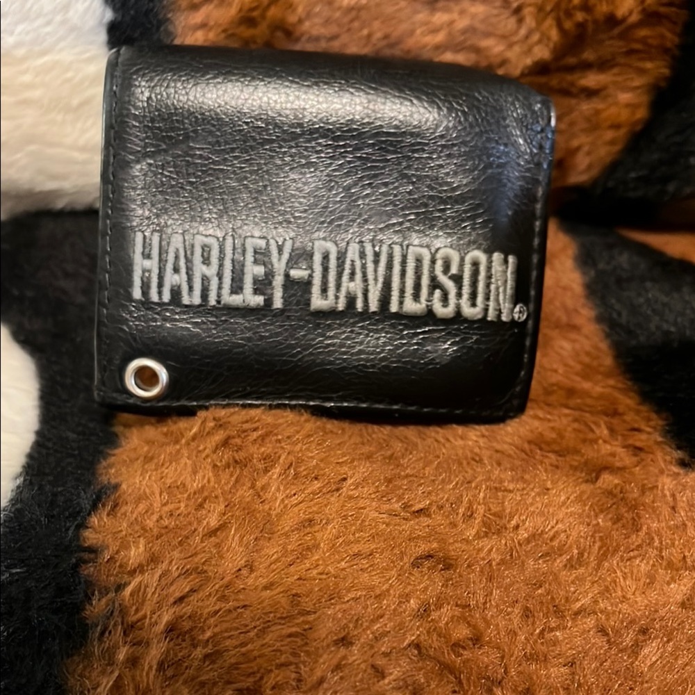 Genuine Harley-Davidson Black Leather Wallet